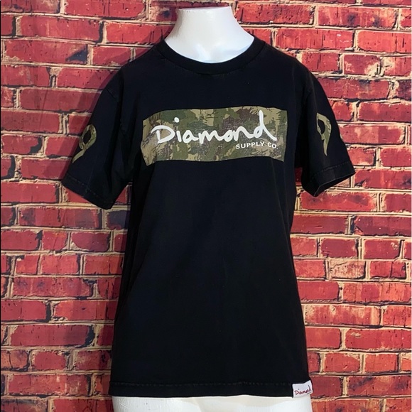 Diamond Supply Co. Tops - Diamond Supply Co. Camo Logo Graphic T-shirt